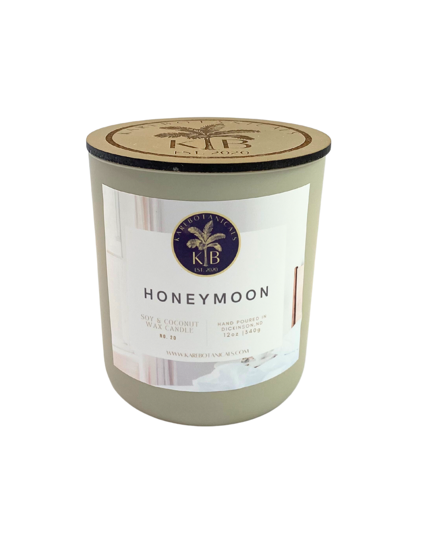 Honeymoon Coconut Soy Scented Candle 15oz Spiced Honey