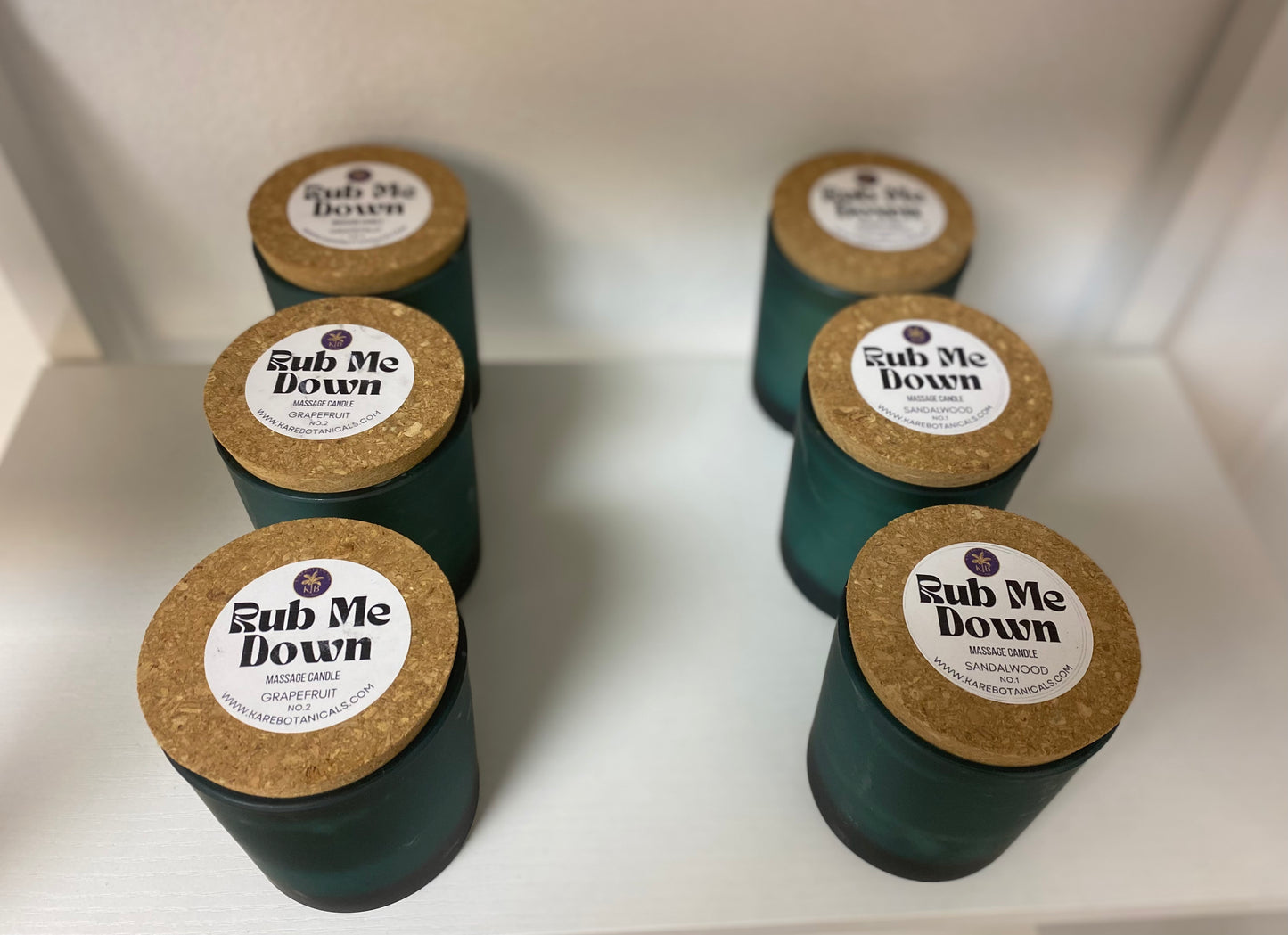 Rub Me Down Massage Candle Beeswax Coconut Mango Butter 7oz