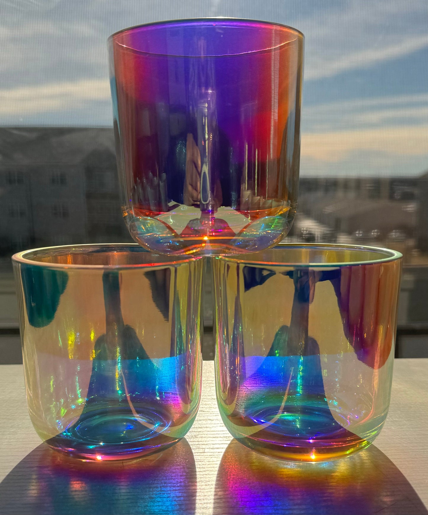 10oz Iridescent Mood Candle Jars Private Label