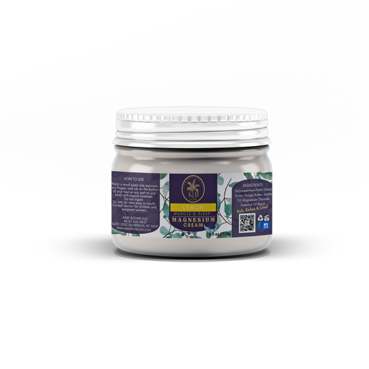 Magnesium Muscle and Sleep Cream Lemon Chamomile 4oz