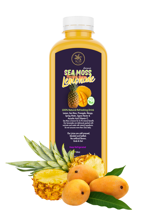 Sea Moss Pineapple Mango Lemonade Cold Pressed