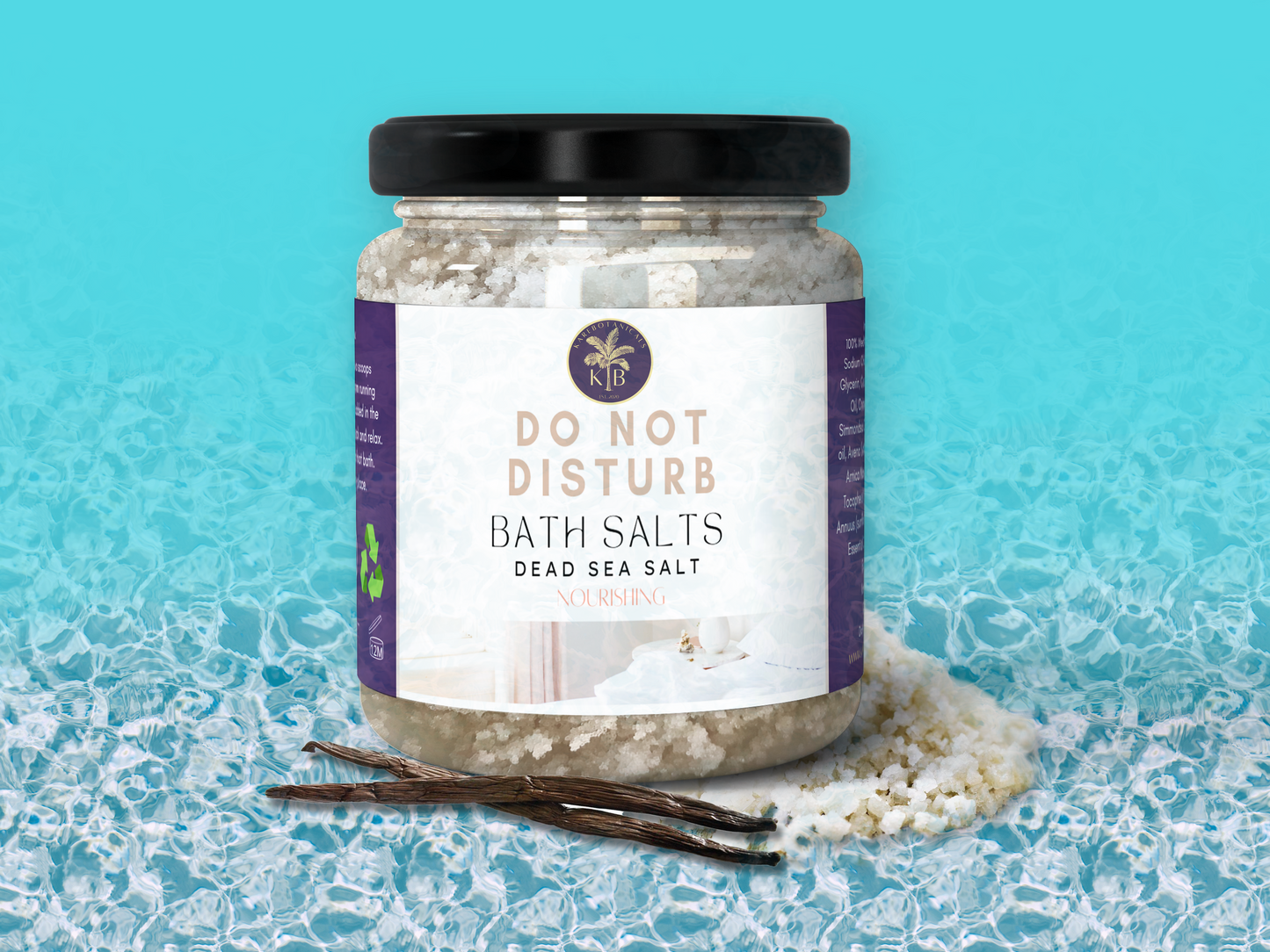 Do Not Disturb Cedarwood Vanilla Sea Salt Dead Sea Bath Salts 10oz | 283g