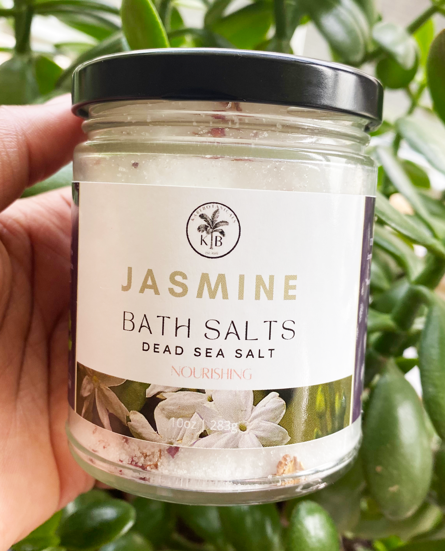 Jasmine Dead Sea Bath Salt with Rose Petals 10oz | 283g